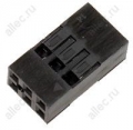 BLD-6, гнездо на кабель КОМПЛЕКТ С КОНТАКТАМИ шаг 2.54мм 2x3 (130A-D06)