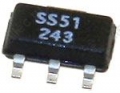 SS51T, датчик Холла бипол.цифр.+/-140Г, SOT89